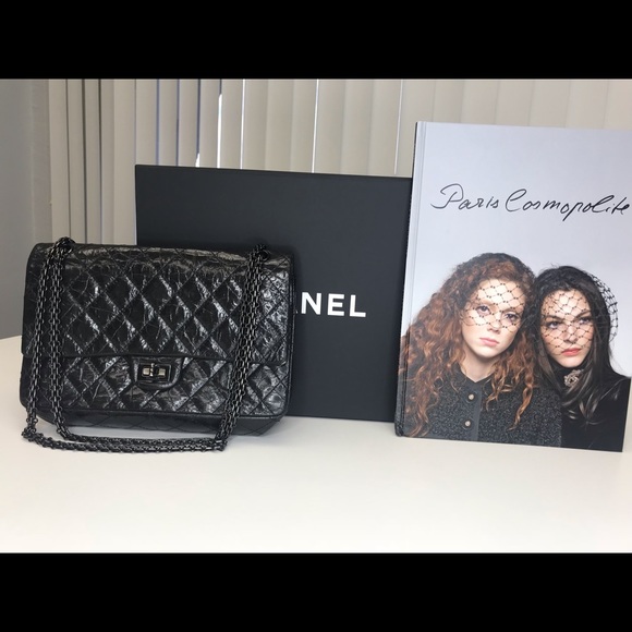CHANEL Handbags - Chanel black aged  2.55 reissue double flap